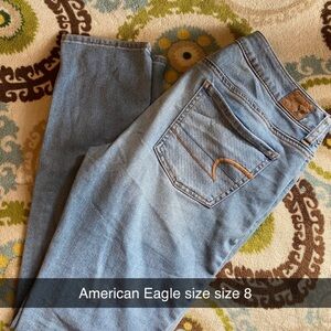 American Eagle Outfitters Light Blue Cropped Jeans